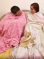 Sweet teen girl sucks and fucks boyfriends cock