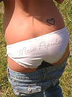 Abby shows her most popular ass