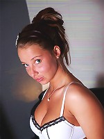 Caitlynn performs a sexy secretarial striptease