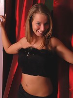 Caitlynn teasing in a sexy and short black skirt