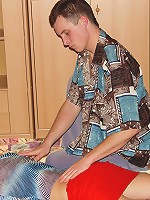 Couple enjoying an oral pleasure