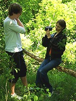 Naughty fucking outdoors