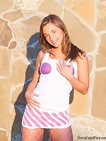 Young hottie stripping