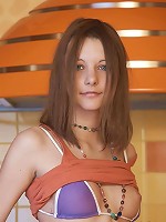 Lovely teen stripping