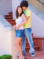 Gabby plays with her date