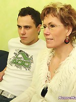 Strict lady and her young fucker