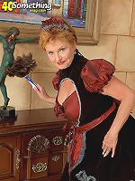 Busty milf in sexy red lingerie gets boned