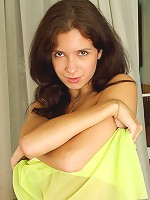 Nubiles.net Iraina - Alluring Iraina posing off her tight perky ass while slowly stripping down her white undies