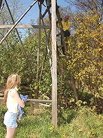 Teen fucks a stranger in a field