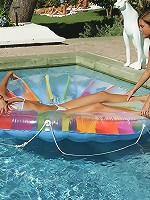 Nina and Jackie - Sunbathing hotties tongue pussies