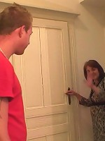 Hot old lady loves young dick