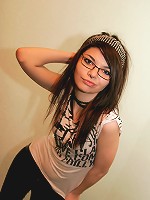 Gorgeous 18yo EMO teen posing and teasing