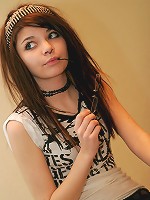 Gorgeous 18yo EMO teen posing and teasing