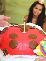 Teen Kiki gets fucked hard at her 18th birthday party