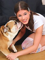 Gorgeous teen Caprice flirting & striping for you!