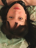 This raven haired teen could already feel her pussy getting wet the minute her boyfriend handcuffed her hands behind her back. But when he clamped a collar and leash on her she was literally dripping.