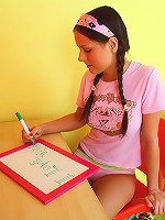 This kinky teen in pigtails just loves to tease her own slit and when she’s all alone at home there is nothing she loves to do more than strip naked and let her fingers tease her warm wet teen slit!