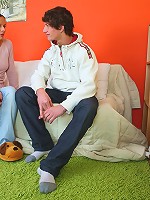 This perfect tittied teen loves to feel her boyfriend sliding down her panties as he drools over her wet slit but most of all she loves it when he gets her down on all fours and fucks her hard from behind!