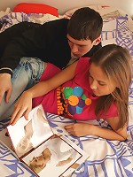 This cute brunette babe got paid by the hour for every student that she tutored in English and being the naughty little babe that she was she figured out that if she fucked her tutees then she got paid double time!