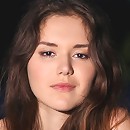 Zemani.com Jame - Cute young girl takes her white clothes off and poses nude on the night lake.